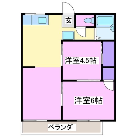 ファミール東部台の物件間取画像